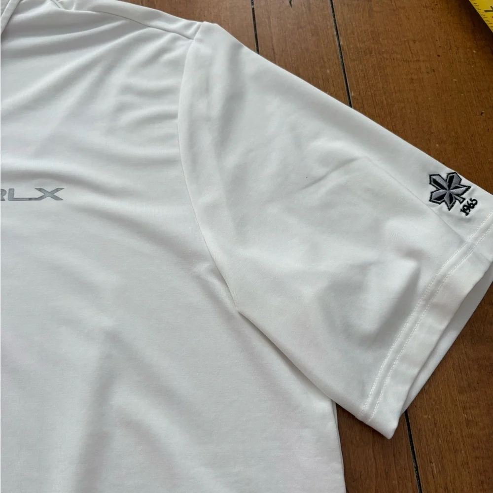 Ralph Lauren RLX Men's White Polo with Subtle Logo